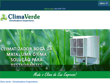 Tablet Screenshot of climaverde.com.br